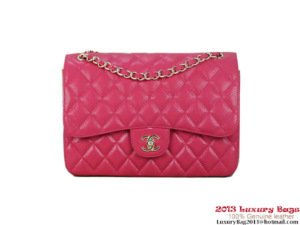 Chanel Classic Flap Bag 1113 Rose Original Cannage Patterns Gold