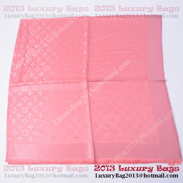Louis Vuitton Scarves Cotton WJLV092 Light Red&Silver