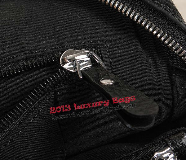 Hermes Briefcase Grainy Calf Leather H8253 Black