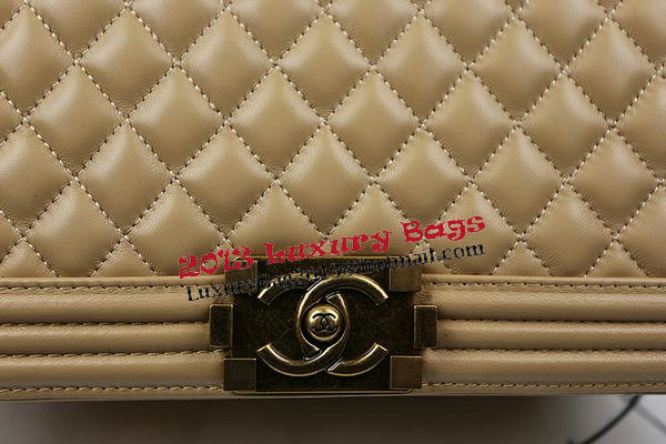 Chanel Boy Flap Shoulder Bag Original Sheepskin Leather A67087 Apircot