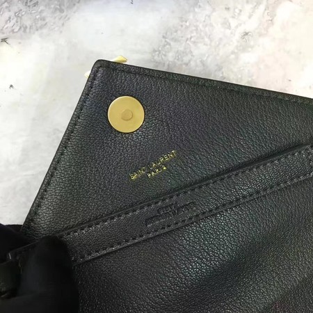 YSL Classic Monogramme Green Leather Flap Bag Y392737 Gold