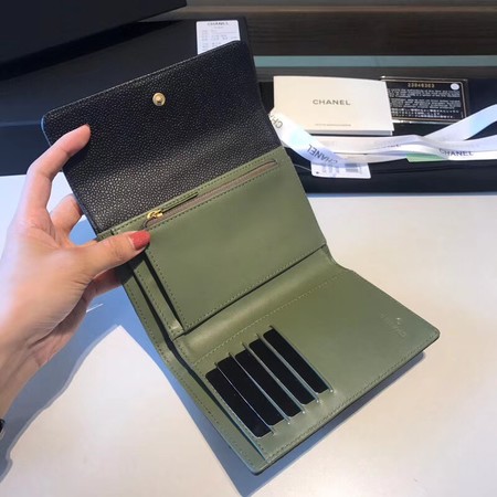 Chanel Boy Matelasse Caviar Calfskin Leather Wallet  CHA5569 black