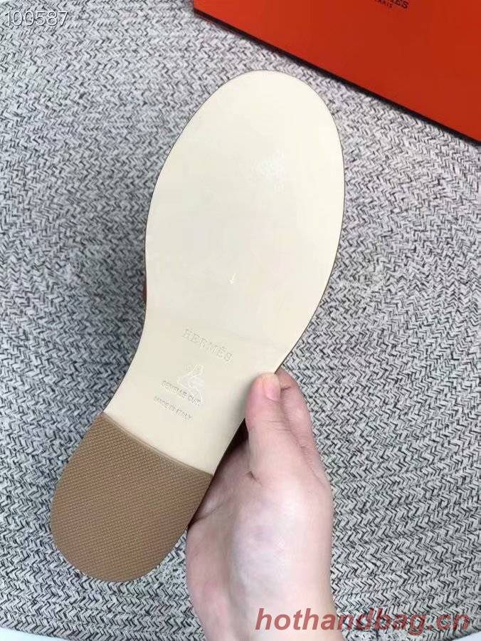 Hermes lady leather Sandals HO844OMF-2