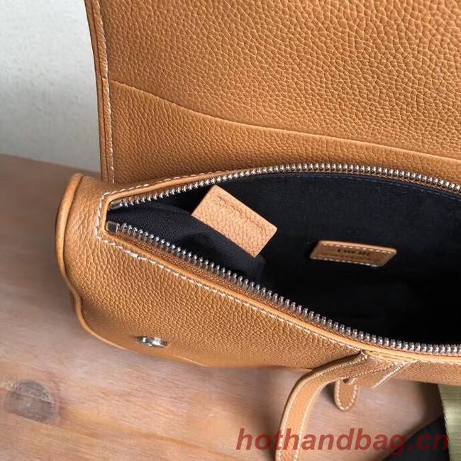 DIOR OBLIQUE SADDLE BELT BAG M9020 brown