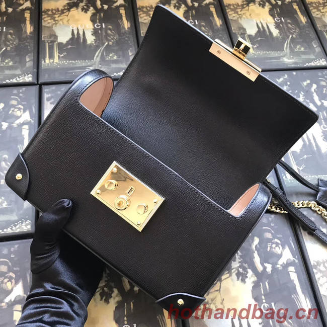 Gucci Padlock GG small bamboo shoulder Backpack 603221 black