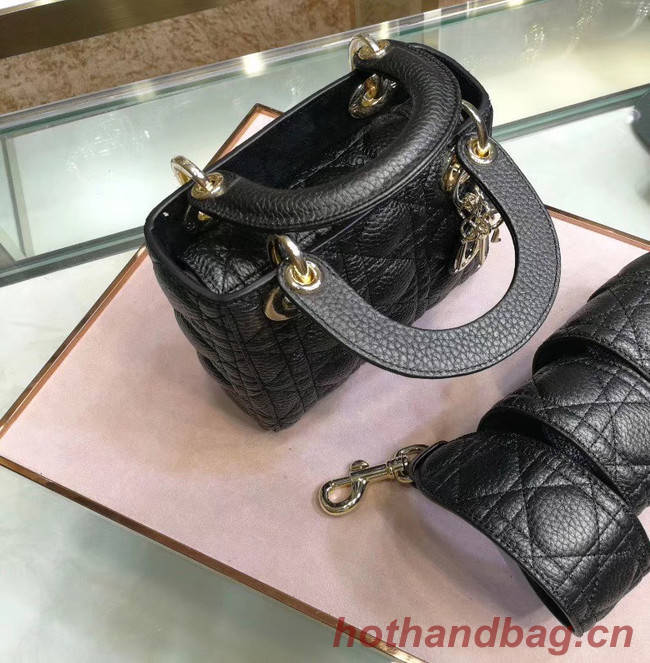 Dior MINI LADY DIOR CALFSKIN BAG M0573 black