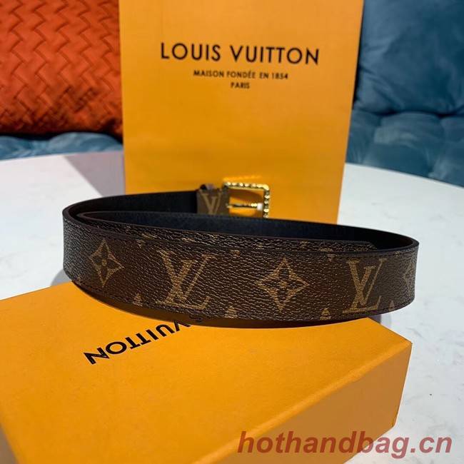 Louis Vuitton Leather Belt M0195 30MM