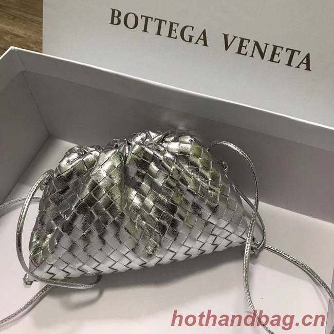 Bottega Veneta MINI POUCH 585852 SILVER