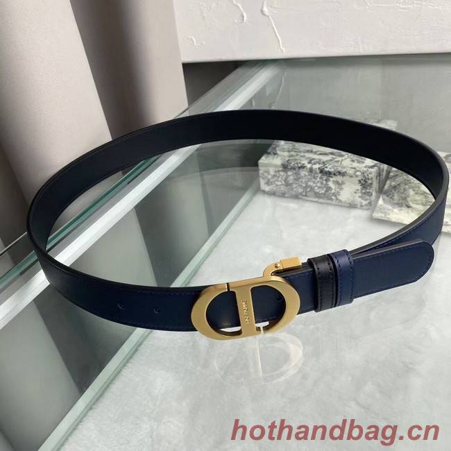 DIOR-ID BELT Raspberry Smooth Calfskin 35 MM B0114UM black