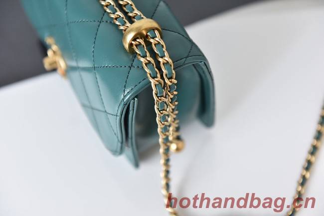 Chanel Flap Lambskin mini Shoulder Bag AS2615 green