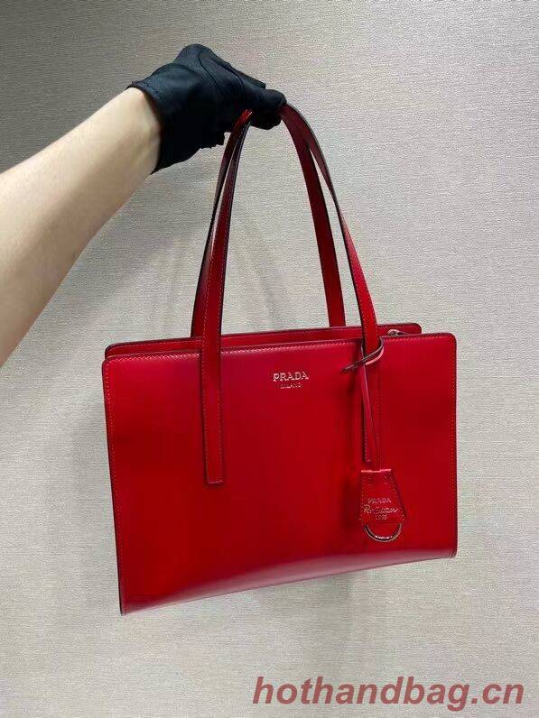 Prada Re-Edition 1995 brushed-leather medium handbag 1BA350 red