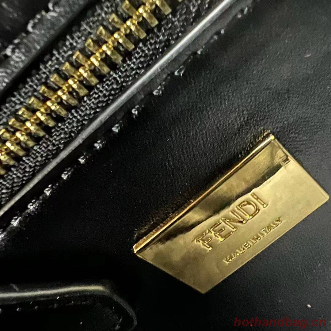 Fendi Baguette nappa leather bag F0881 Black