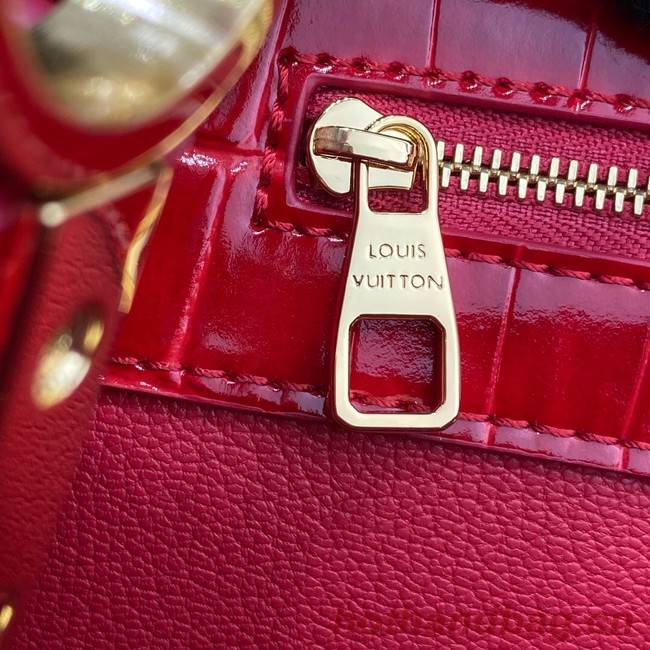 Louis Vuitton crocodile skin CAPUCINES M48866 red