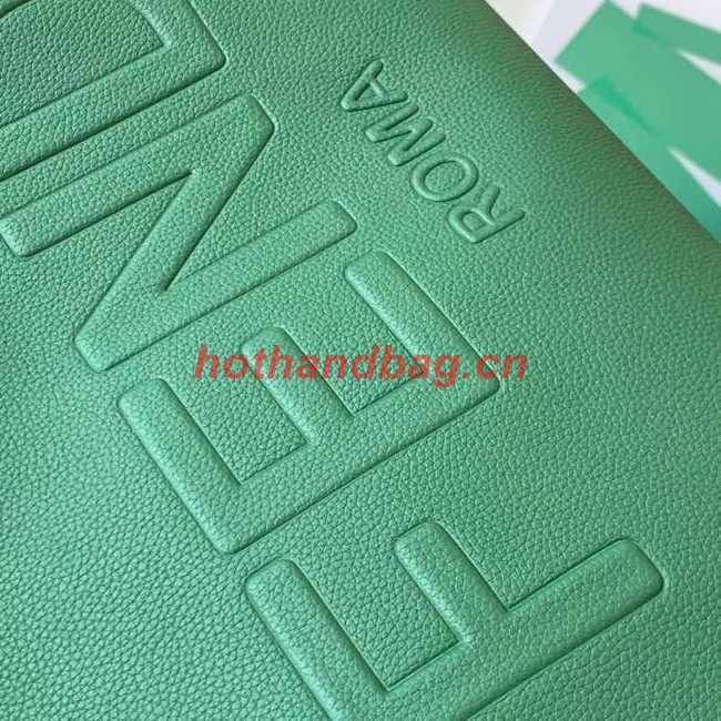 Fendi Sunshine Medium leather shopper 8BH386A green