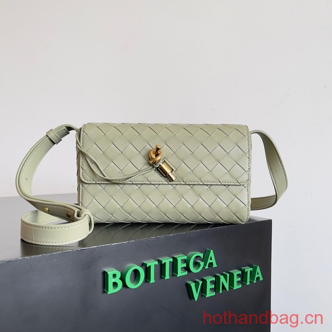 Bottega Veneta Mini Andiamo Cross-Body Bag 755545 light green