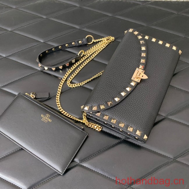 VALENTINO GARAVANI Loco Calf leather bag 0059 black