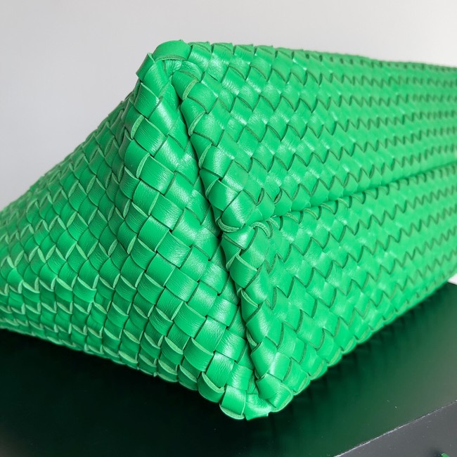 Bottega Veneta Large intreccio leather tote bag 608811 Green