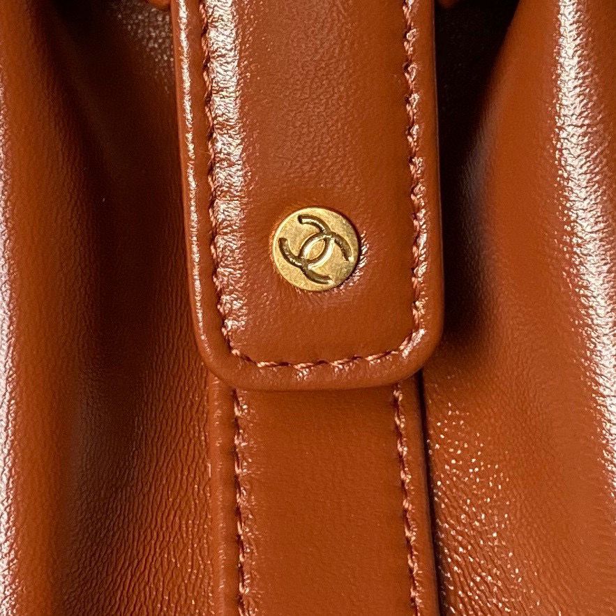 CHANEL 24A TOP HANDLE BAG AS4959 Brown