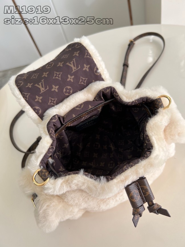 Louis vuitton Nano Teddy Backpack M11919 Cream