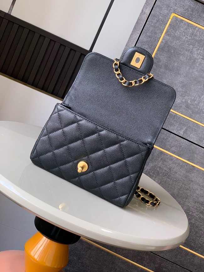Chanel Grained Calfskin Shoulder Bag AS5329 black