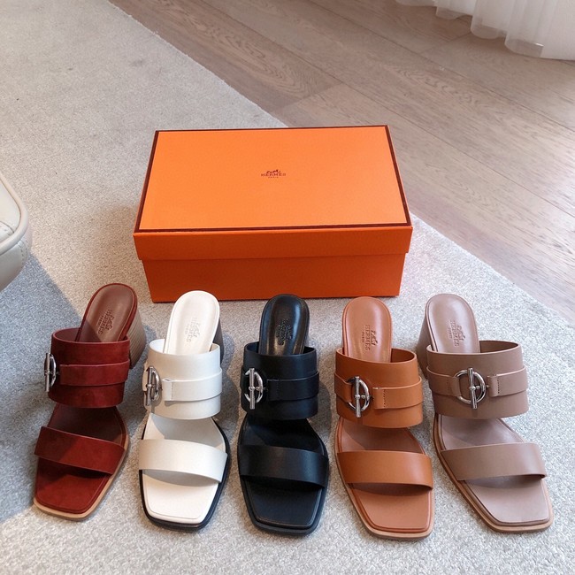 Hermes WOMENS SANDAL Heel 6.5CM 55861-2
