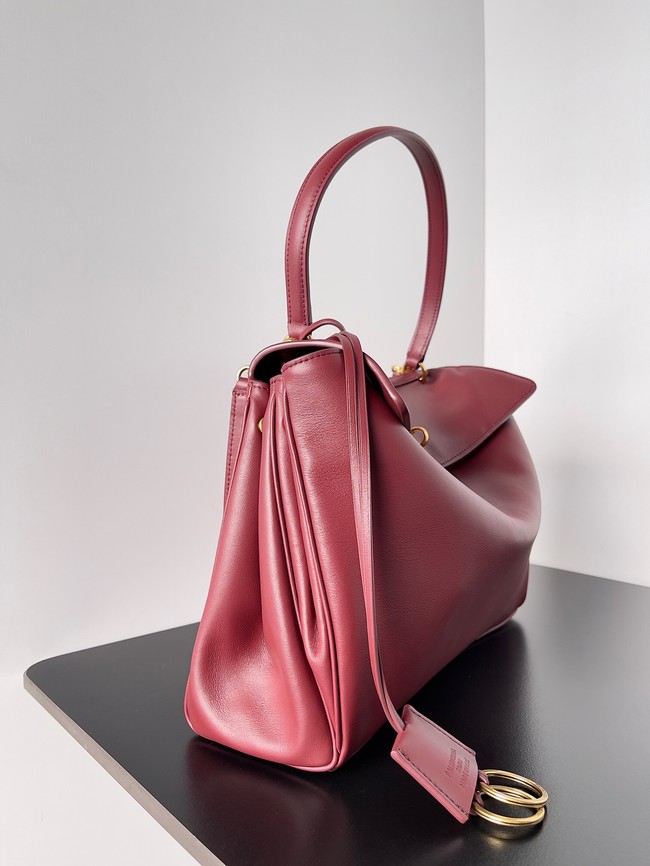 Balenciaga Rodeo Handbag Large smooth calfskin 795458 Burgundy