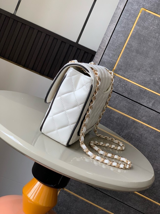 CHANEL FLAP BAG Lambskin AS5150 White