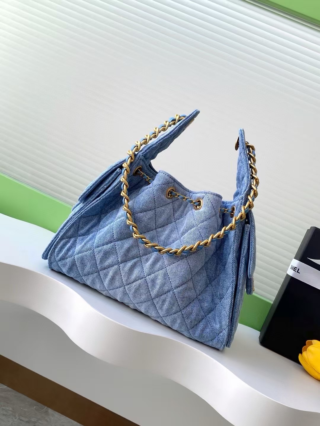 Chanel Denim HOBO BAG AS5311 blue