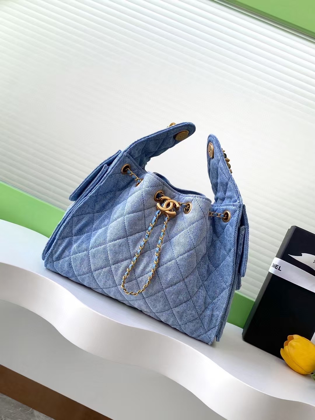 Chanel Denim HOBO BAG AS5311 blue