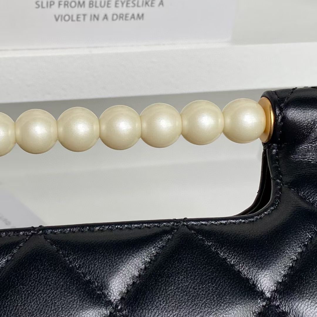 Chanel SMALL FLAP BAG WITH TOP HANDLE AS5390 black