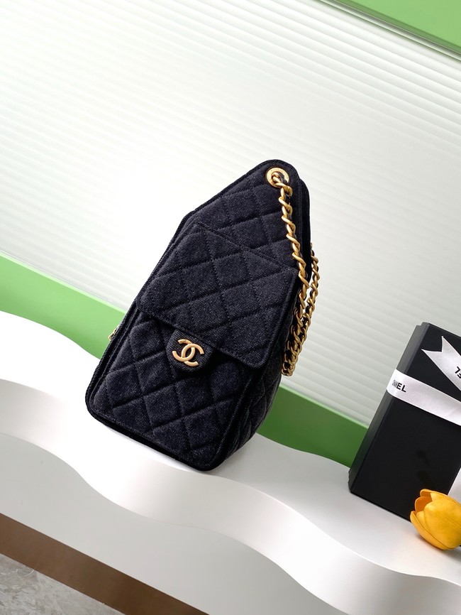 Chanel Denim HOBO BAG AS5311 black