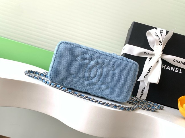 Chanel CLUTCH WITH CHAIN Denim AP4404-2 blue
