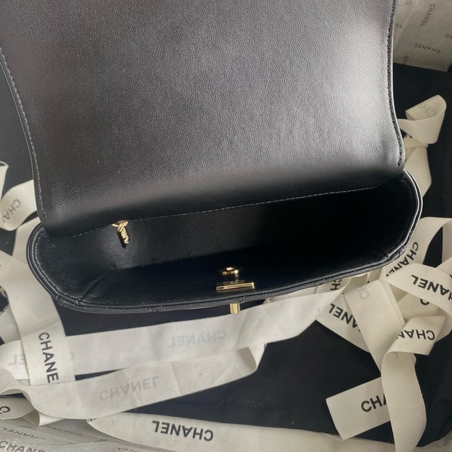 Chanel SMALL FLAP BAG WITH TOP HANDLE AS5111 black