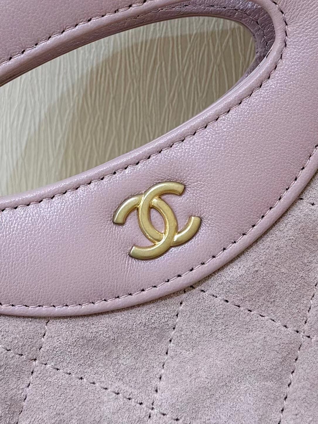 Chanel SUEDE mini 31 bag AP3656 Pale purple