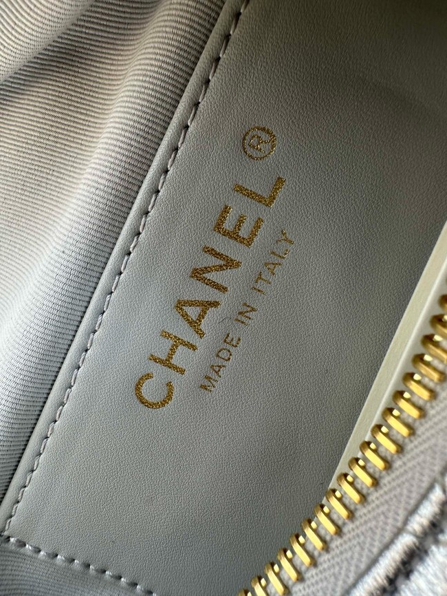 Chanel small HOBO BAG AS5528 Silver