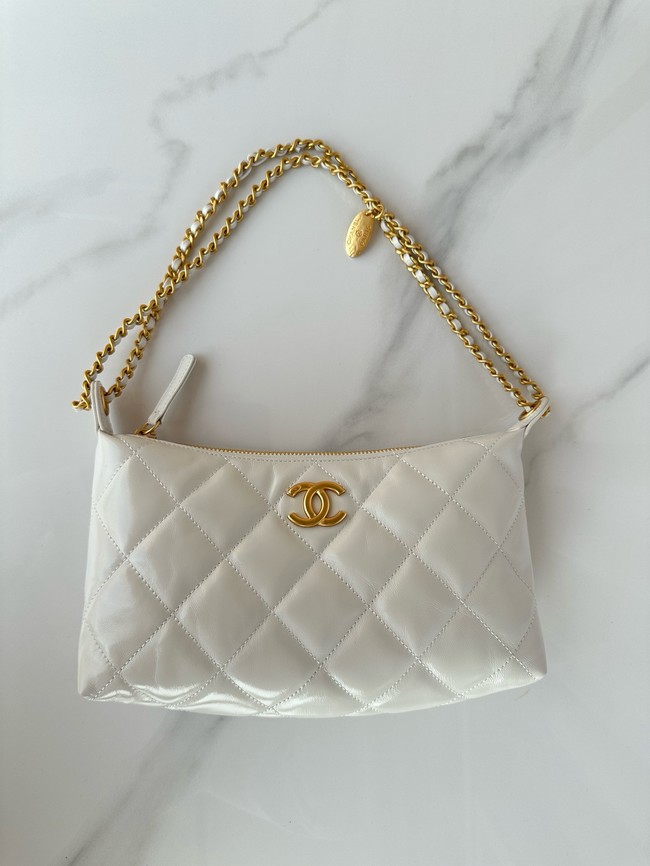 Chanel small HOBO BAG AS5528 white