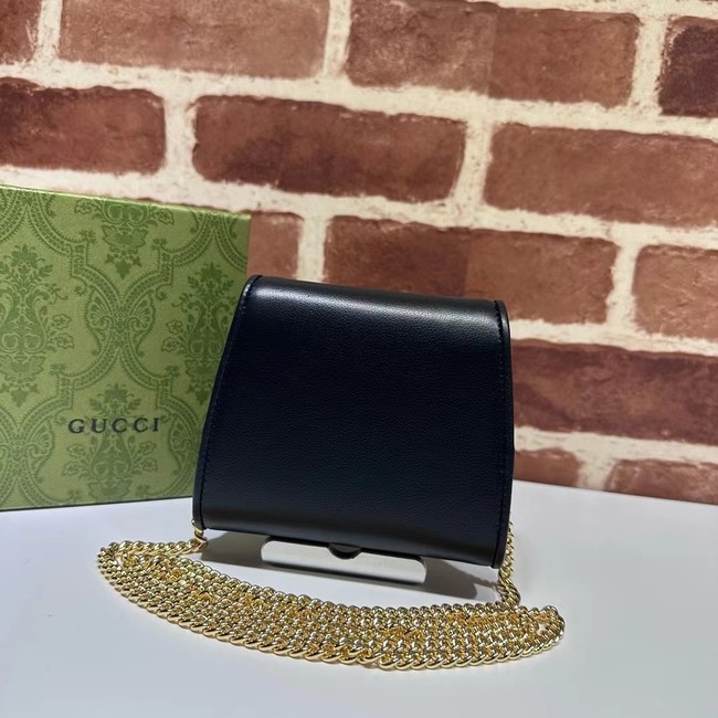 Gucci Blondie card case wallet GG 725219 black