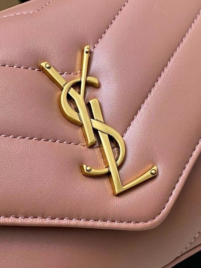 SAINT LAURENT LOULOU SMALL IN MATELASSE LAMBSKIN 801437 HORTENSIA