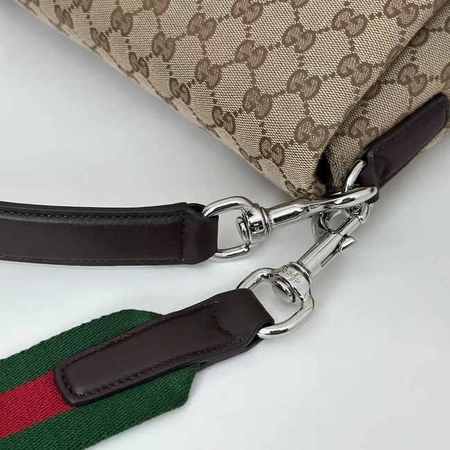 GUCCI GG CANVAS LARGE CROSSBODY BAG 821616 Beige