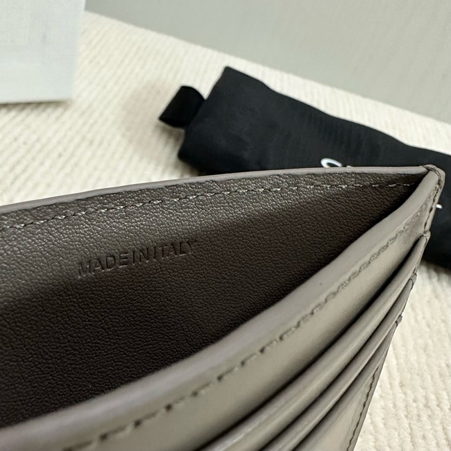 Celine CARD HOLDER TRIOMPHE IN SHINY CALFSKIN 10L833 PEBBLE 