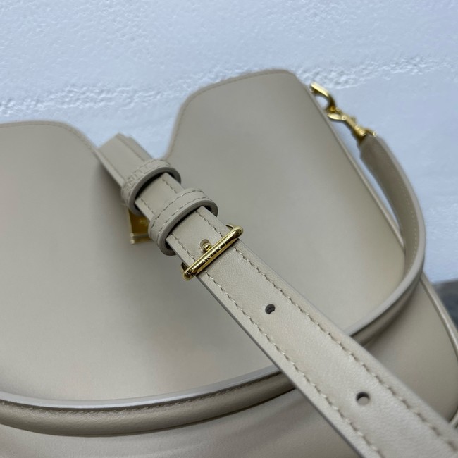 Celine SMALL CAMILLE 16 SOFT BAG IN SMOOTH CALFSKIN 120693 SMOKED BROWN