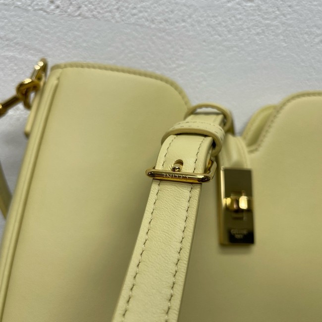 Celine SMALL CAMILLE 16 SOFT BAG IN SMOOTH CALFSKIN 120693 SPRING YELLOW
