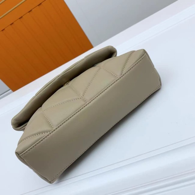 SAINT LAURENT TOY PUFFER IN LAMBSKIN 759337 DARK BEIGE