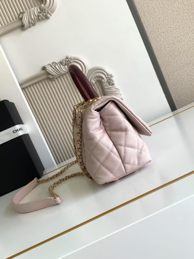 Chanel MINI FLAP BAG WITH TOP HANDLE AS2215-1