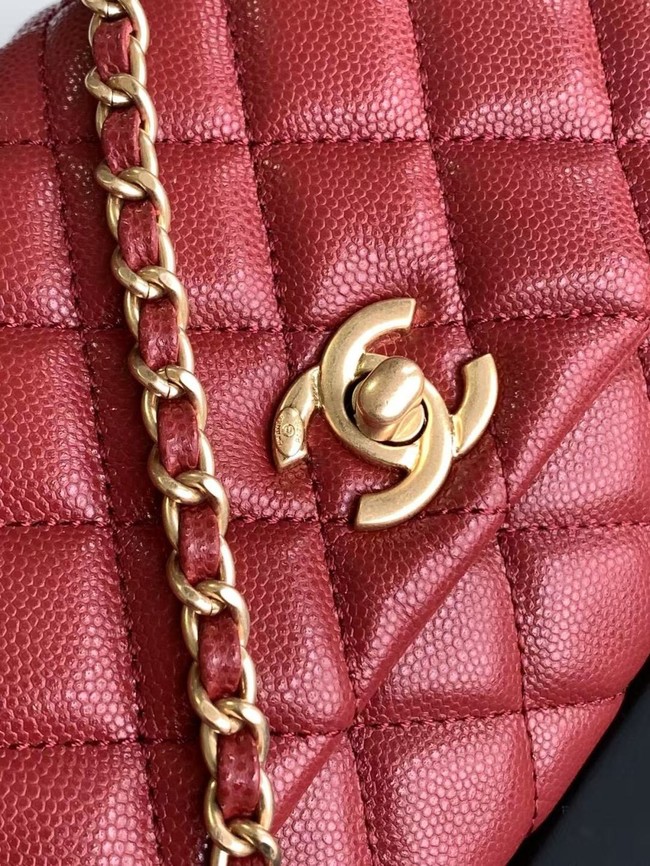 Chanel MINI FLAP BAG WITH TOP HANDLE AS2215-12