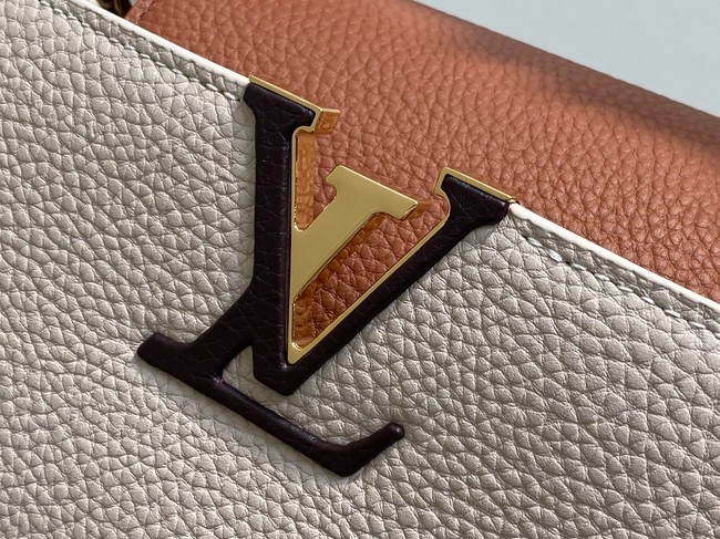 Louis Vuitton Capucines MM M12956 Galet& Tan & Chocolate