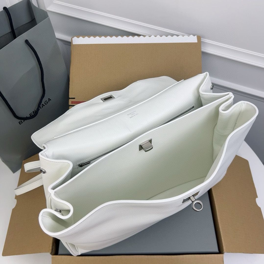 Balenciaga Rodeo Handbag Large smooth calfskin 795459 White