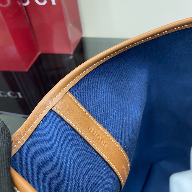 GUCCI TOTISSIMA MEDIUM TOTE BAG 820481 Blue GG denim