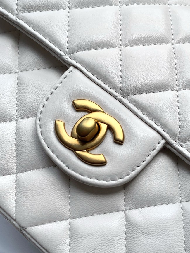 Chanel SMALL FLAP BAG WITH TOP HANDLE AS5355 white