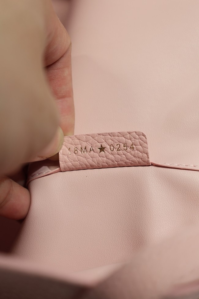 Dior Medium Signature Bucket Bag Grained Calfskin M2841USKU pink